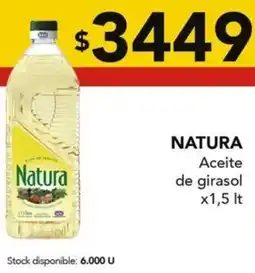 Nini Mayorista Natura aceite de girasol oferta