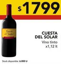 Nini Mayorista Cuesta del solar vino tinto oferta
