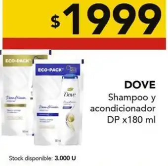 Nini Mayorista Dove shampoo y acondicionador dp oferta
