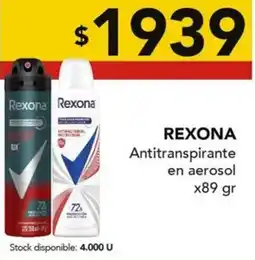 Nini Mayorista Rexona antitranspirante en aerosol oferta