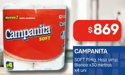Nini Mayorista Campanita soft p.hig. hoja simp. blanco oferta