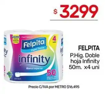 Nini Mayorista Felpita p.hig. doble hoja infinity oferta