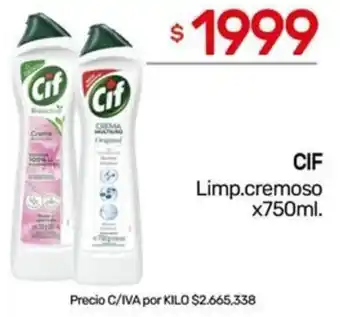 Nini Mayorista Cif limp.cremoso oferta