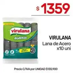 Nini Mayorista Virulana lana de acero oferta