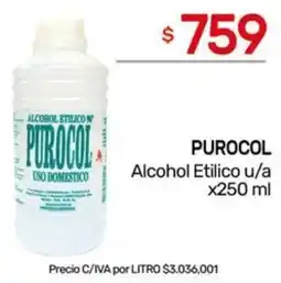 Nini Mayorista Purocol alcohol etilico u/a oferta