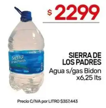 Nini Mayorista Sierra de los padres agua s/gas bidon oferta