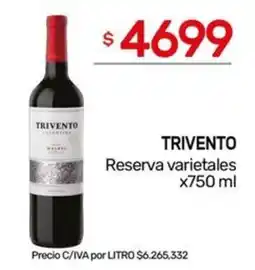 Nini Mayorista Trivento reserva varietales oferta