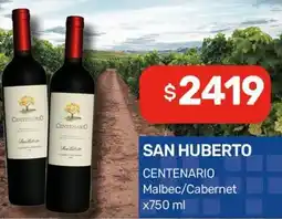 Nini Mayorista San huberto centenario malbec/cabernet oferta