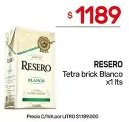 Nini Mayorista Resero tetra brick blanco oferta