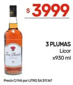 Nini Mayorista 3 plumas licor oferta