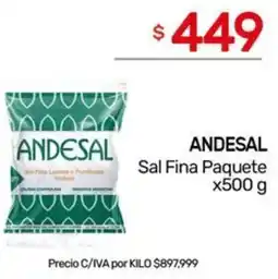 Nini Mayorista Andesal sal fina paquete oferta