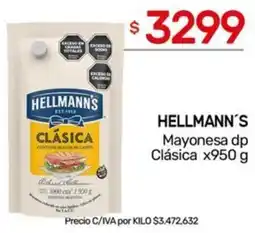 Nini Mayorista Hellmann's mayonesa dp clásica oferta