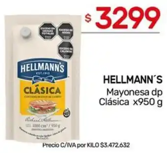 Nini Mayorista Hellmann's mayonesa dp clásica oferta