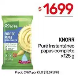 Nini Mayorista Knorr puré instantáneo papas completo oferta