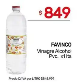 Nini Mayorista Favinco vinagre alcohol pvc. oferta
