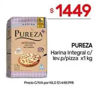 Nini Mayorista Pureza harina integral c/ lev.p/pizza oferta