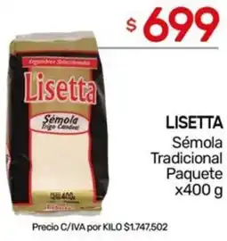 Nini Mayorista Lisetta sémola tradicional paquete oferta