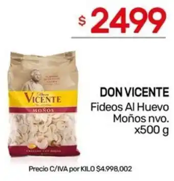 Nini Mayorista Don vicente fideos al huevo moños nvo. oferta
