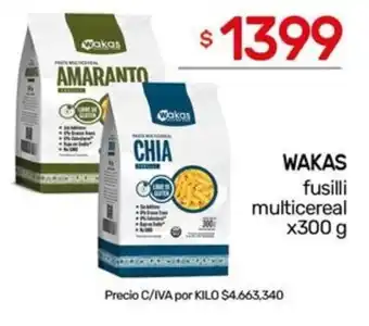 Nini Mayorista Wakas fusilli multicereal oferta