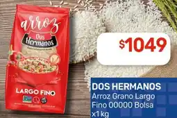 Nini Mayorista Dos hermanos arroz grano largo fino 00000 bolsa oferta