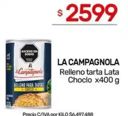 Nini Mayorista La campagnola relleno tarta lata choclo oferta