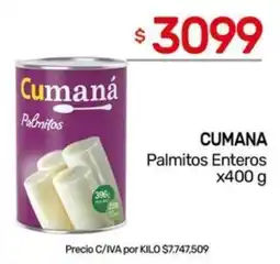 Nini Mayorista Cumana palmitos enteros oferta