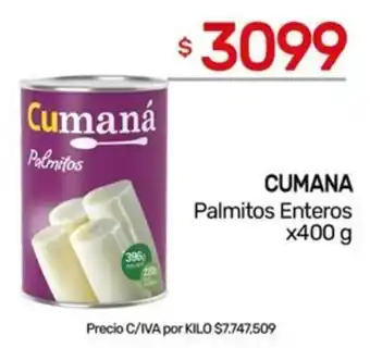 Nini Mayorista Cumana palmitos enteros oferta