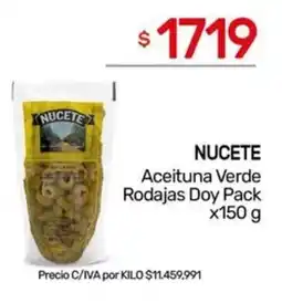 Nini Mayorista Nucete aceituna verde rodajas doy pack oferta