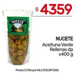 Nini Mayorista Nucete aceituna verde rellenas dp oferta