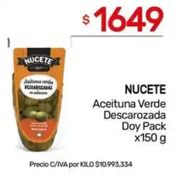 Nini Mayorista Nucete aceituna verde descarozada doy pack oferta
