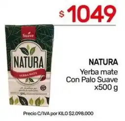 Nini Mayorista Natura yerba mate con palo suave oferta