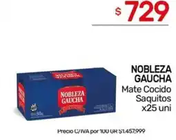Nini Mayorista Nobleza gaucha mate cocido saquitos oferta