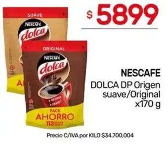 Nini Mayorista Nescafe dolca dp origen suave/original oferta