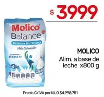 Nini Mayorista Molico alim. a base de leche oferta