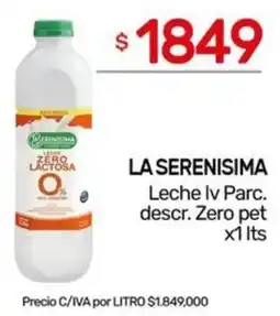 Nini Mayorista La serenisima leche lv parc. descr. zero pet oferta