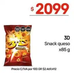 Nini Mayorista 3D snack queso oferta