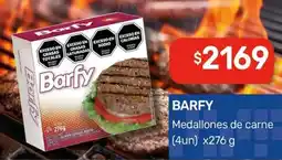 Nini Mayorista Barfy medallones de barfy medallones de carne (4un) x276 g oferta