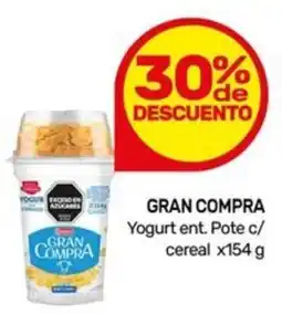 Nini Mayorista Gran compra yogurt ent. pote c/ cereal oferta