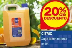 Nini Mayorista Citric jugo bidón naranja oferta