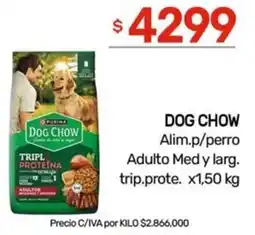 Nini Mayorista PURINA dog chow alim.p/perro adulto med y larg. trip.prote. oferta