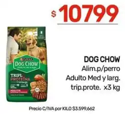 Nini Mayorista PURINA dog chow alim.p/perro adulto med y larg. trip.prote. oferta