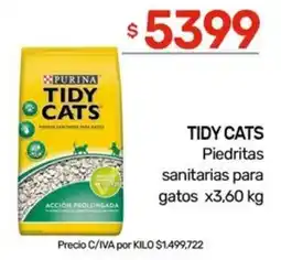 Nini Mayorista PURINA Tidy cats piedritas sanitarias para gatos oferta