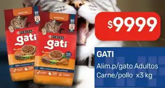 Nini Mayorista PURINA gati alim.p/gato adultos carne/pollo oferta