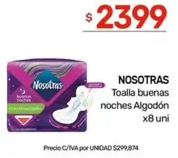 Nini Mayorista Nosotras toalla buenas noches algodón oferta