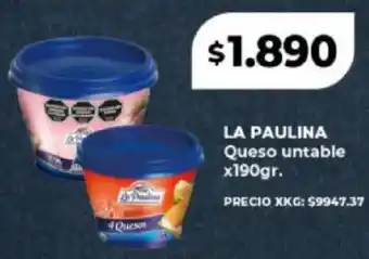Supermayorista Vital La Paulina queso untable oferta