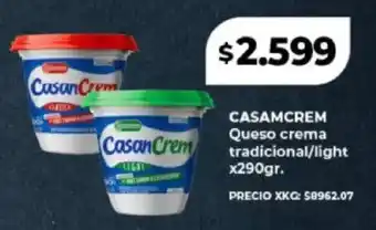Supermayorista Vital Casamcrem queso crema tradicional/light oferta