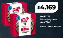 Supermayorista Vital PATY 72 hamburguesa oferta
