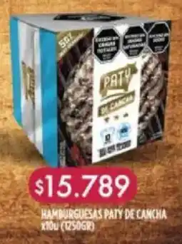 Supermayorista Vital Paty hamburguesas de cancha oferta