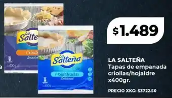 Supermayorista Vital La salteña tapas de empanada criollas/hojaldre oferta