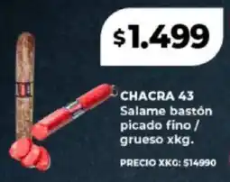 Supermayorista Vital Chacra 43 salame bastón picado fino/ grueso oferta
